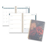 Cambridge® Midnight Garden Weekly/Monthly Planner, 8.5 x 5.5, Floral Artwork, Black/Pink/Green Cover, 12-Month (Jan-Dec): 2026 (AAG1768200) Each