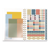 Cambridge® Midnight Garden Weekly/Monthly Planner, 8.5 x 5.5, Floral Artwork, Black/Pink/Green Cover, 12-Month (Jan-Dec): 2026 (AAG1768200) Each