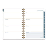 Cambridge® Midnight Garden Weekly/Monthly Planner, 8.5 x 5.5, Floral Artwork, Black/Pink/Green Cover, 12-Month (Jan-Dec): 2026 (AAG1768200) Each