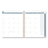 Cambridge® Midnight Garden Weekly/Monthly Planner, 11 x 8.5, Floral Artwork, Black/Pink/Green Cover, 12-Month (Jan-Dec): 2026 (AAG1768905) Each