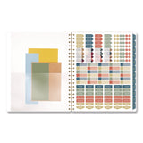 Cambridge® Midnight Garden Weekly/Monthly Planner, 11 x 8.5, Floral Artwork, Black/Pink/Green Cover, 12-Month (Jan-Dec): 2026 (AAG1768905) Each