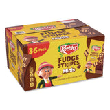 Keebler® Mini Cookies, Fudge Stripes, 2 oz Pouch, 36/Box (GRR22002517) Box of 36