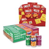 Coca-Cola® Soda Mini Variety and Cheez-It Combo Pack, (30) 7.5 oz Cans Assorted Flavors, (45) 1.5 oz Pouch Original Cheez-It/Bundle (GRR60004171) 1 Bundle