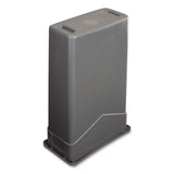 Carlisle TrimLine Rectangle Waste Container, 23 gal, Plastic, Gray, 4/Carton (CFS34202323) Case of 4