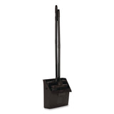 Carlisle Duo-Pan Upright Dust Pan and Broom, 11.8w x 36h, 24.5" Handle, Plastic, Black (CFS36141503) Each
