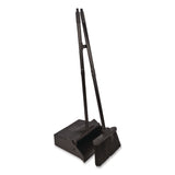 Carlisle Duo-Pan Upright Dust Pan and Broom, 11.8w x 36h, 24.5" Handle, Plastic, Black (CFS36141503) Each