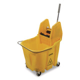 Carlisle OmniFit Mop Bucket with Down Press Wringer, 35 qt, Yellow (CFS4690404) Each