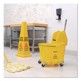 Carlisle OmniFit Mop Bucket with Down Press Wringer, 35 qt, Yellow (CFS4690404) Each