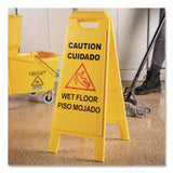 Carlisle Wet Floor Sign (English/Spanish), 11 x 25 x 25, Yellow (CFS3690000) Each