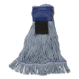 Carlisle Medium Blue Looped-End Mop, Cotton, 36 x 6 x 3, Blue (CFS369418S14) Each