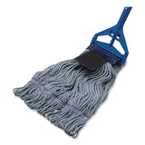 Carlisle Medium Blue Looped-End Mop, Cotton, 36 x 6 x 3, Blue (CFS369418S14) Each