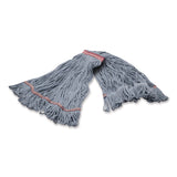 Carlisle Medium Blue Looped-End Mop, Cotton, 43 x 6 x 3, Red (CFS369423B14) Each