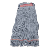 Carlisle Medium Blue Looped-End Mop, Cotton, 43 x 6 x 3, Red (CFS369423B14) Each