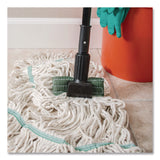 Carlisle Vinyl Coated Jaw Style Metal Mop Handle, 1" dia x 60", Black (CFS3697000) Each