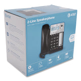 AT&T ML17928 Two-Line Corded Speakerphone, Black/Silver (ATTML17928) Each