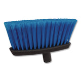 Carlisle Duo-Sweep Flagged Light Industrial Broom Head, 12", Blue/Black (CFS4685314) Each