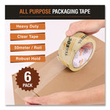 Tape Terror™ All Purpose Packaging Tape, 3" Core, 1.88" x 54.6 yds, Clear, 6/Pack (CH7TT05739) Pack of 6