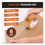 Tape Terror™ Heavy-Duty Packaging Tape, 3" Core, 1.88" x 54.6 yds, Clear, 6/Pack (CH7TT05740) Pack of 6