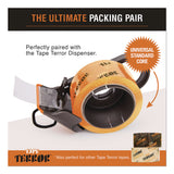 Tape Terror™ Tape Dispenser with Tape, 3" Core, Polypropylene, Gray/Orange, 1 Dispenser, 1 Roll Heavy-Duty Packaging Tape (CH7TT05734) Each