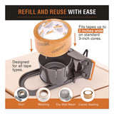 Tape Terror™ Tape Dispenser with Tape, 3" Core, Polypropylene, Gray/Orange, 1 Dispenser, 1 Roll Heavy-Duty Packaging Tape (CH7TT05734) Each