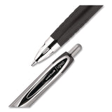 uniball® Signo 207 Gel Pen, Retractable, Medium 0.7 mm, Black Ink, Clear/Black Barrel, 5/Pack (UBC1960239) Pack of 5