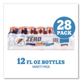 Gatorade® Zero Variety Pack, Assorted Flavors, 12 oz Bottle, 28/Carton (GRR22002527) Case of 28