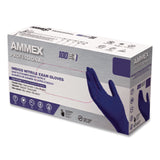 AMMEX® Professional Nitrile Exam Gloves, Powder-Free, X-Large, 3 mil Thick, Indigo, 100/Box (AXCAINPF48100) Box of 100