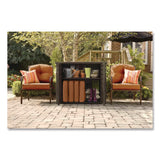 Rubbermaid® Bridgeport Storage Cabinet, 16.44 cu ft, 4 ft x 2 ft x 3 ft, Black Oak (RUB1889849) Each