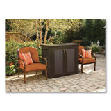 Rubbermaid® Bridgeport Storage Cabinet, 16.44 cu ft, 4 ft x 2 ft x 3 ft, Black Oak (RUB1889849) Each