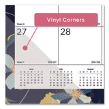 Blueline® Academic 18-Month Desk Pad Calendar, Floral Artwork, 22 x 17, White/Multicolor Sheets, Black Headband, July 2025 to Dec 2026 (REDCA1716BD) Each