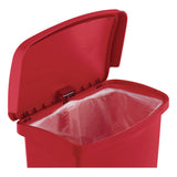 Rubbermaid® Commercial Slim Jim Streamline Resin Step-On Container, 24 gal, Resin, Red (RCP1883570) Each