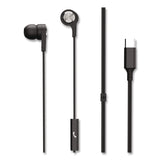 Maxell® USB-C Earbuds, Black (MAX199261) Each
