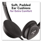 Maxell® HP100 Headphone with Mic, Black (MAX199845) Each