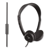 Maxell® HP100 Headphone with Mic, Black (MAX199845) Each