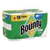 Bounty® Select-a-Size Kitchen Roll Paper Towels, 2-Ply, 5.9 x 11, White, 123 Sheets/Triple Roll, 6 Rolls/Carton (PGC16020) Case of 6