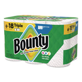 Bounty® Select-a-Size Kitchen Roll Paper Towels, 2-Ply, 5.9 x 11, White, 123 Sheets/Triple Roll, 6 Rolls/Carton (PGC16020) Case of 6