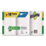 Bounty® Select-a-Size Kitchen Roll Paper Towels, 2-Ply, 5.9 x 11, White, 123 Sheets/Triple Roll, 6 Rolls/Carton (PGC16020) Case of 6