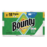 Bounty® Select-a-Size Kitchen Roll Paper Towels, 2-Ply, 5.9 x 11, White, 123 Sheets/Triple Roll, 6 Rolls/Carton (PGC16020) Case of 6