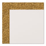 Royal Brites Glitter Poster Board, 22" x 28", Heavyweight, White with Gold Border, 25/Pack (GEO24448M) Each