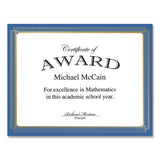 Geographics® Tree Free Award Certificates, 8.5 x 11, White with Elegant Blue/Gold Border, 15/Pack (GEO49949) Pack of 15