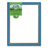 Geographics® Tree Free Award Certificates, 8.5 x 11, White with Elegant Blue/Gold Border, 15/Pack (GEO49949) Pack of 15