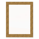 Royal Brites Glitter Poster Board, 22" x 28", Heavyweight, White with Gold Border, 25/Pack (GEO24448M) Each