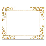 Geographics® Award Certificates, 8.5 x 11, White with Gold/White Star Border, 25/Pack (GEO49951) Pack of 25
