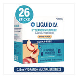 LIQUID I.V.® Sugar-Free Hydration Multiplier, White Peach, 26 Packets/Box (GRR22002515) Box of 26