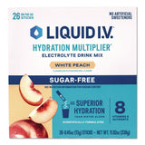 LIQUID I.V.® Sugar-Free Hydration Multiplier, White Peach, 26 Packets/Box (GRR22002515) Box of 26