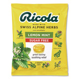 Ricola® Sugar-Free Lemon Mint Herb Throat Drops, 65/Bag, 2 Bags/Pack (GRR22002531) Each
