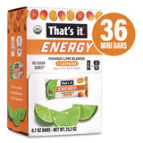 That’s it.® Organic Energy Bars, Mango Lime, 0.7 oz Bar, 36/Box (GRR22002520) Box of 36