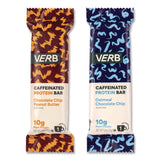 VERB Energy® Caffeinated Protein Bar, Chocolate Chip Peanut Butter and Oatmeal Chocolate Chip, 1.8 oz Bar, 24/Box (GRR60004177) Case of 2