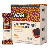 VERB Energy® Caffeinated Protein Bar, Chocolate Chip Peanut Butter and Oatmeal Chocolate Chip, 1.8 oz Bar, 24/Box (GRR60004177) Case of 2