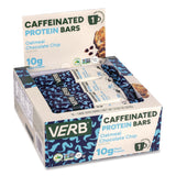 VERB Energy® Caffeinated Protein Bar, Chocolate Chip Peanut Butter and Oatmeal Chocolate Chip, 1.8 oz Bar, 24/Box (GRR60004177) Case of 2